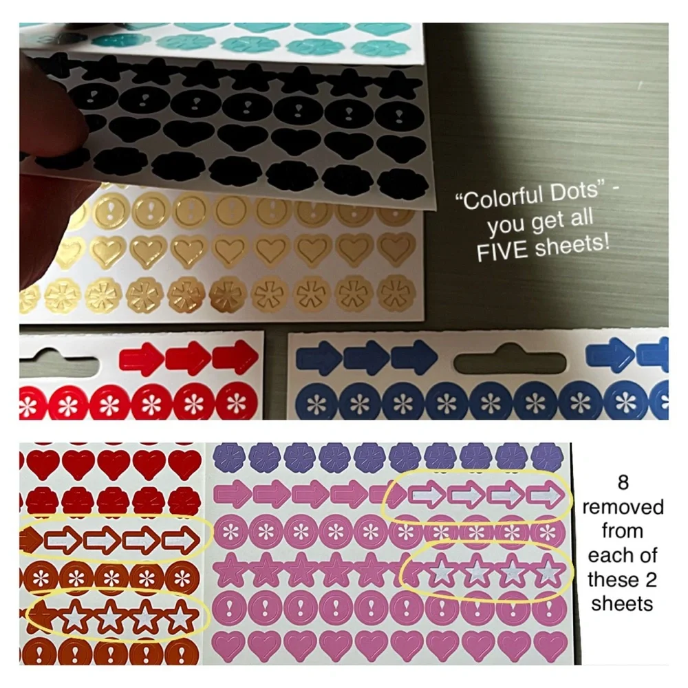 The Happy Planner Stickers Create 365 Me and My Big Ideas Colorful Dots